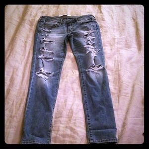 Abercrombie and Fitch distressed jeans
